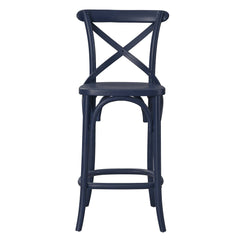 Gear Midnight Blue Counter Stool - 19x17.5x39.5" - Ornate Home
