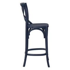 Gear Midnight Blue Counter Stool - 19x17.5x39.5" - Ornate Home