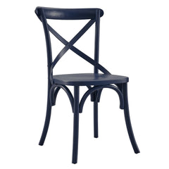 Gear Midnight Blue Dining Side Chair - 21x19.5" - Ornate Home