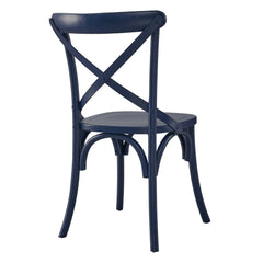 Gear Midnight Blue Dining Side Chair - 21x19.5" - Ornate Home