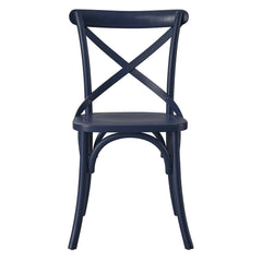Gear Midnight Blue Dining Side Chair - 21x19.5" - Ornate Home