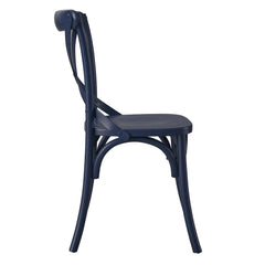Gear Midnight Blue Dining Side Chair - 21x19.5" - Ornate Home