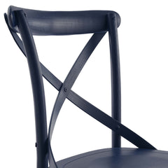 Gear Midnight Blue Dining Side Chair - 21x19.5" - Ornate Home