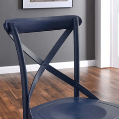 Gear Midnight Blue Dining Side Chair - 21x19.5" - Ornate Home