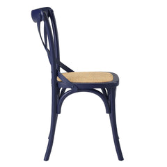Gear Midnight Blue Dining Side Chair - 21x19.5x34.5" - Ornate Home