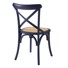 Gear Midnight Blue Dining Side Chair - 21x19.5x34.5" - Ornate Home