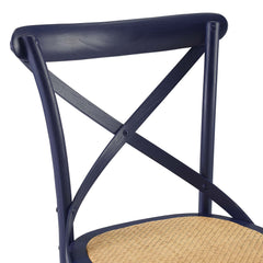 Gear Midnight Blue Dining Side Chair - 21x19.5x34.5" - Ornate Home