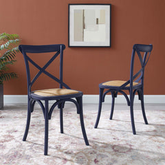 Gear Midnight Blue Dining Side Chair (Set of 2) - Ornate Home