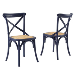 Gear Midnight Blue Dining Side Chair (Set of 2) - Ornate Home