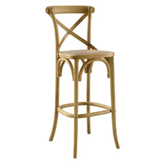 Gear Natural Bar Stool - 19x17.5" - Ornate Home