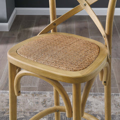 Gear Natural Bar Stool - 19x17.5" - Ornate Home