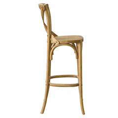 Gear Natural Bar Stool - 19x17.5x43.5" - Ornate Home