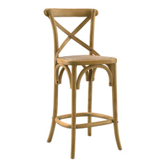 Gear Natural Counter Stool - 19x17.5" - Ornate Home