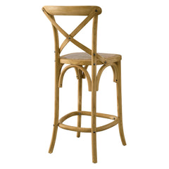 Gear Natural Counter Stool - 19x17.5" - Ornate Home