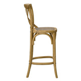 Gear Natural Counter Stool - 19x17.5" - Ornate Home
