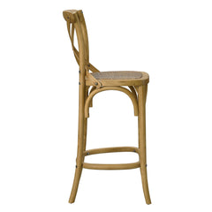 Gear Natural Counter Stool - 19x17.5" - Ornate Home