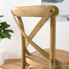 Gear Natural Counter Stool - 19x17.5" - Ornate Home