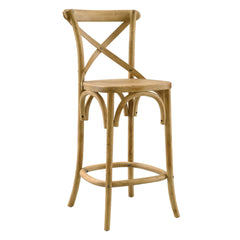 Gear Natural Counter Stool - 19x17.5x39.5" - Ornate Home