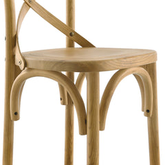 Gear Natural Counter Stool - 19x17.5x39.5" - Ornate Home