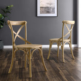 Gear Natural Dining Side Chair - 21x19.5" - Ornate Home