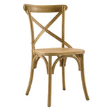 Gear Natural Dining Side Chair - 21x19.5" - Ornate Home