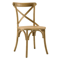 Gear Natural Dining Side Chair - 21x19.5" - Ornate Home