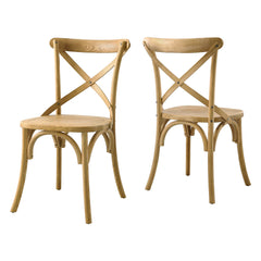 Gear Natural Dining Side Chair - 21x19.5" - Ornate Home