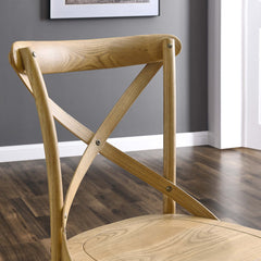 Gear Natural Dining Side Chair - 21x19.5" - Ornate Home