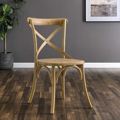 Gear Natural Dining Side Chair - 21x19.5" - Ornate Home