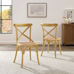 Gear Natural Dining Side Chair (Set of 2) - Ornate Home