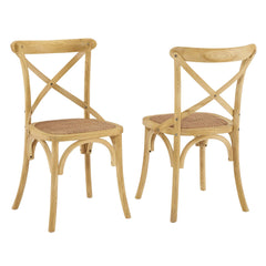 Gear Natural Dining Side Chair (Set of 2) - Ornate Home