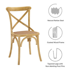 Gear Natural Dining Side Chair (Set of 2) - Ornate Home