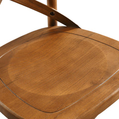 Gear Walnut Bar Stool - 19x17.5x43.5" - Ornate Home