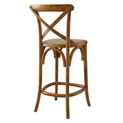 Gear Walnut Counter Stool - 19x17.5" - Ornate Home