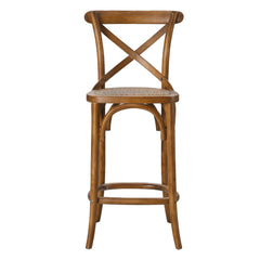 Gear Walnut Counter Stool - 19x17.5" - Ornate Home