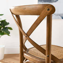 Gear Walnut Counter Stool - 19x17.5" - Ornate Home