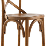 Gear Walnut Counter Stool - 19x17.5x39.5" - Ornate Home