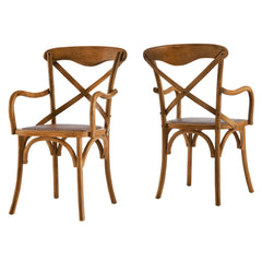 Gear Walnut Dining Armchair (Set of 2) - Ornate Home
