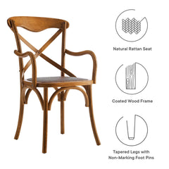Gear Walnut Dining Armchair (Set of 2) - Ornate Home