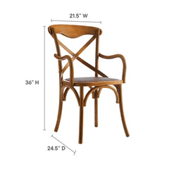 Gear Walnut Dining Armchair (Set of 2) - Ornate Home