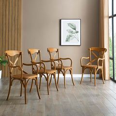 Gear Walnut Dining Armchair (Set of 4) - Ornate Home