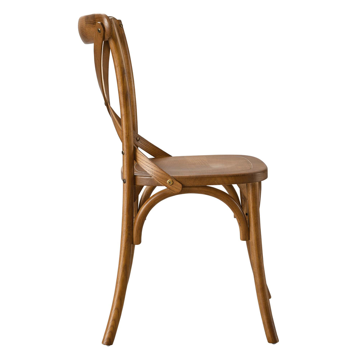 Gear Walnut Dining Side Chair - 21x19.5" - Ornate Home