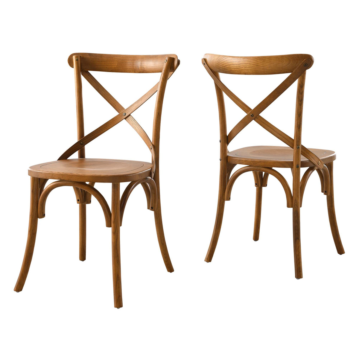 Gear Walnut Dining Side Chair - 21x19.5" - Ornate Home