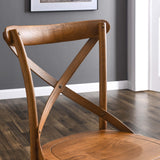 Gear Walnut Dining Side Chair - 21x19.5" - Ornate Home