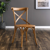 Gear Walnut Dining Side Chair - 21x19.5" - Ornate Home