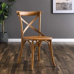 Gear Walnut Dining Side Chair - 21x19.5" - Ornate Home