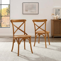 Gear Walnut Dining Side Chair (Set of 2) - Ornate Home