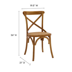Gear Walnut Dining Side Chair (Set of 4) - Ornate Home