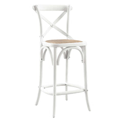 Gear White Counter Stool - 19x17.5" - Ornate Home