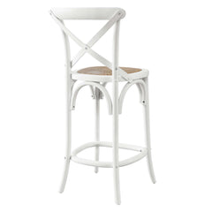 Gear White Counter Stool - 19x17.5" - Ornate Home